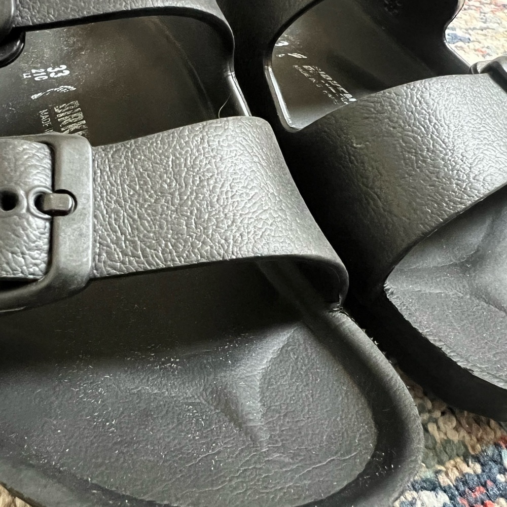 Birkenstock Black Double Strap Sandals - Picture 2 of 7